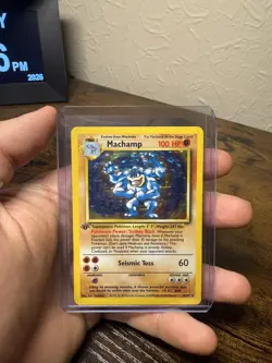 Pokemon TCG Machamp Holo 1st Edition Base Set #8/102 - Image 1