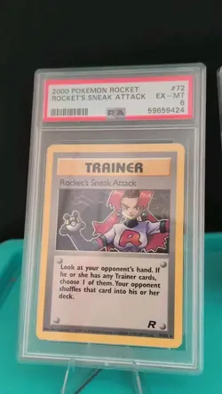 2000 Pokemon Rockets Sneak 72/82 Gym Heroes PSA 6 EX-MT - Image 1