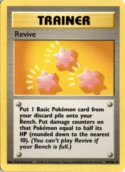 Revive 089/102 Base Set Pokemon Card TCG - Image 1