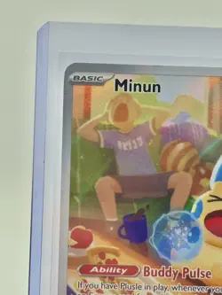 Pokemon TCG Minun Card 194/182 Paradox Rift IR Holo NM Condition - Image 3