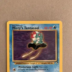 Pokemon Cards Misty's Tentacool 32/132 Unlimited Gym Heroes WOTC Rare LP - Image 2