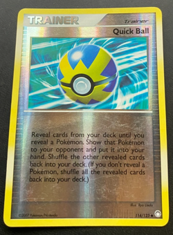 Quick Ball 114/123 Reverse-Holo Mysterious Treasures Pokemon Card LP - Image 1