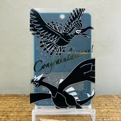 (EX) Lugia Ho-oh Pokemon Center Limited Congratulations Clear Card 2009 - Image 1