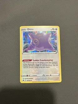 Ditto 107/159 Crown Zenith Holo Rare Pokemon Card - Image 1