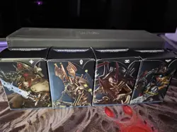MTG Warhammer 40k Commander Deck Set of 4 single sleeved and in a deck box - Image 1