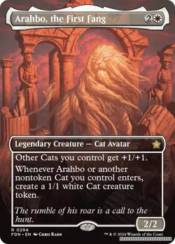 Arahbo, the First Fang (Borderless) [FDN - 294] - NM [Normal] TCG MTG - Image 1