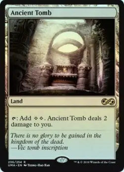 Magic The Gathering MTG Ancient Tomb Ultimate Masters Foil LP Light Played - Image 1