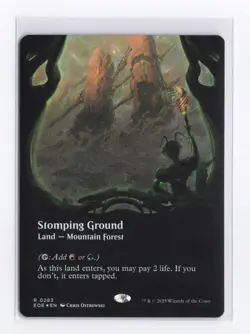Stomping Ground (Borderless) (Foil) 0283 (R) MTG Edge of Eternities (EOE) - Image 1