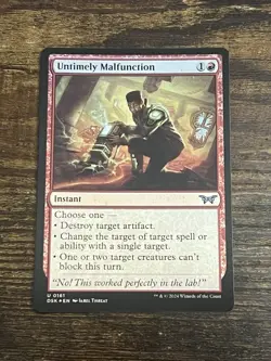 Untimely Malfunction - FOIL - Duskmourn: House of Horror (DSK) - EN U 0161 - Image 1