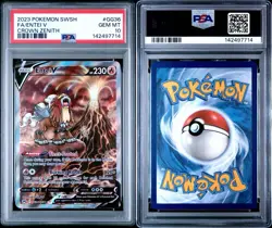 2023 POKEMON SWORD & SHIELD CROWN ZENITH #GG36 FULL ART/ENTEI V PSA 10 - Image 1