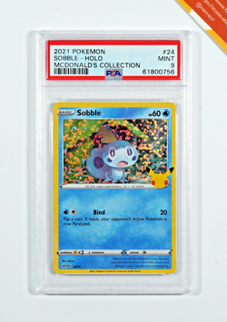 Pokemon PSA 9 Sobble #24 Holo McDonald's Collection 2021 English - Image 1