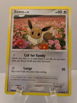 Eevee 62/100 Pokemon TCG Diamond & Pearl Majestic Dawn Common - MP - Image 1