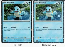 **HD COSMOS HOLO** Squirtle SVPen 048 - Pokemon 151 Black Star Promo - Image 3