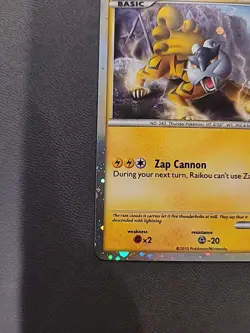 Raikou HGSS19 Black Star Promo Pokemon English 2010 NM-/LP - Image 4