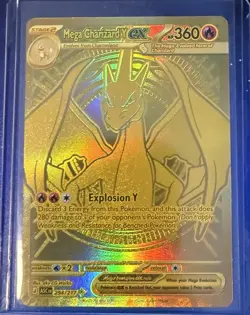 Pokemon Mega Charizard Y Ex Gold Hyper Rare #294 NM Near Mint Ascended Heroes - Image 1