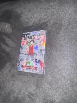 One Piece Monkey.D.Luffy USCollege Basketball Promo Card*SEALED* - Image 1