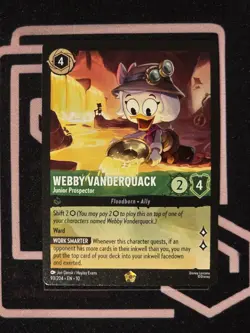 Disney Lorcana Webby Vanderquack Junior Prospector 93/204 Non Foil Legendary - Image 1