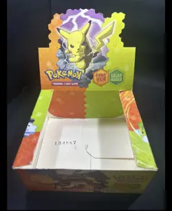 Ex FIREred LEAFgreen Empty Booster Box - No Pokemon Cards - FREE ACRYLIC CASE - Image 1