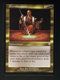 MTG - Overabundance - NM+ NEVER PLAYED! - Invasion #259 - RARE - EN - REG - Image 1