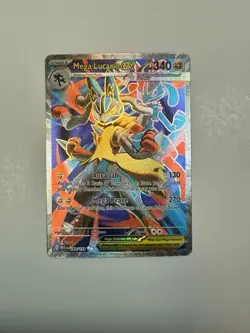 Pokemon Mega Lucario EX Ultra Rare Holo Full Art 340HP MEG01 160/132 | NM - Image 1