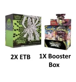 Perfect Order Pokemon Center ETB x2 + Booster Box x1 IN-HAND - Image 1