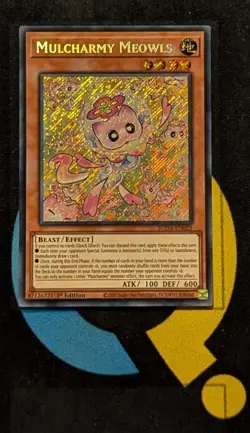 SUDA-EN025 Mulcharmy Meowls Secret Rare 1st Ed YuGiOh - Image 1