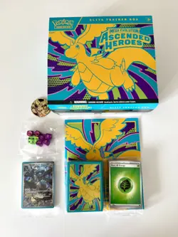 Pokemon TCG: Ascended Heroes ETB Bundle + N’s Zekrom Promo Card (No Packs) - Image 2