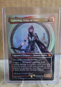 Lightning, Army of One (0320) (Borderless) Final Fantasy Foil - Image 1