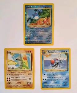 Pokemon Southern Islands Sealed Postcards with Marill 11/18, Onix, Tentacruel - Image 2