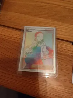 Pokemon Oleana Trainer SWSH Rebel Clash Rainbow Rare Full Art 202/192 - Image 1