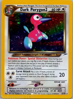 Dark Porygon2 8/105 Holo Rare Neo Destiny Pokemon NM - Image 1