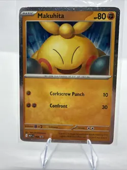 Pokemon Makuhita 068 MEP Perfect Order Cosmos Holofoil Promo LP/NM - Image 1