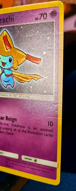 Pokemon TCG Shining Jirachi Shining Legends 42/73 Holo Shiny Holo Rare MP - Image 3