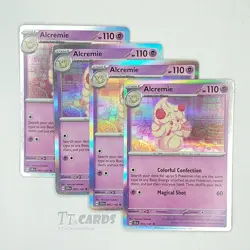 Alcremie 065/142 HOLO x4 - 4x Playset - Pokemon S&V Stellar Crown - Image 1