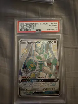 POKEMON 2019 FA/ZYGARDE GX SUN & MOON HIDDEN FATES #SV65 PSA 10 - Image 1