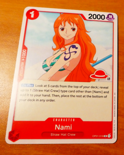 ONE PIECE ENGLISH CARD GAME CARTE LD01 PROMO N°12 NAMI-016 EN MINT - Image 1