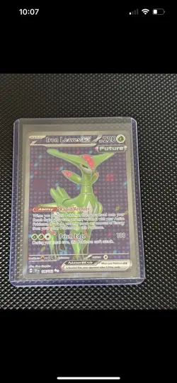 Pokemon TCG Card Iron Leaves ex 186/162 Temporal Forces - Image 1