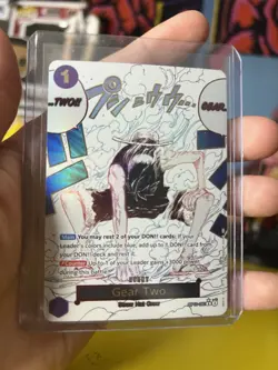 Bandai One Piece CCG Gear Two Luffy Holo Card OP11-080 - Image 2
