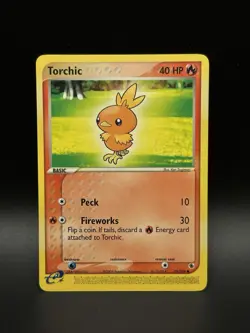 Torchic 73/109 EX Ruby & Sapphire 2003 Non Holo Pokemon Card NM - 0034 - Image 1