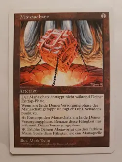 Manaschatz, mana vault, Magic Karte MtG, Near mint. Wie neu. Unbenutzt. 5th 1997 - Image 1