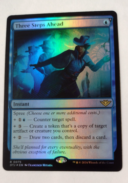 Three Steps Ahead - Outlaws of Thunder Junction (OTJ) (Foil) - EN - 0075 - Image 1