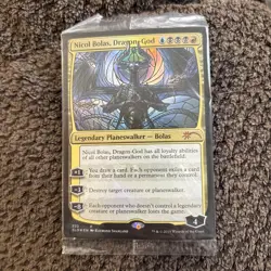 MTG Nicol Bolas, Dragon-God (522) *Foil* Stained Glass Secret Lair - Image 1
