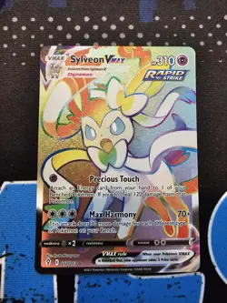 Sylveon VMAX 211/203 SWSH07 Evolving Skies Secret Rare Holo Pokemon Card - Image 1