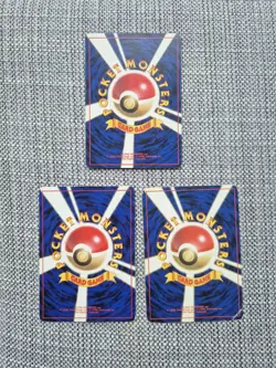 Charmander + Bulbasaur + Squirtle Base Set Japanese Pokemon Cards - Image 2