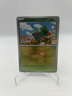 001/132 Bulbasaur 2026 Pokemon Day League Stamped Promo Card Mega TCG Play - Image 1