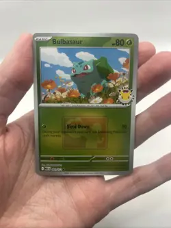001/132 Bulbasaur 2026 Pokemon Day League Stamped Promo Card Mega TCG Play - Image 3