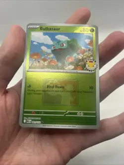 001/132 Bulbasaur 2026 Pokemon Day League Stamped Promo Card Mega TCG Play - Image 4