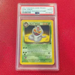 Pokemon TCG Dark Arbok 19/82 HK League-Wiz Gold Stamp Promo Regular 2001 PSA 4 - Image 1