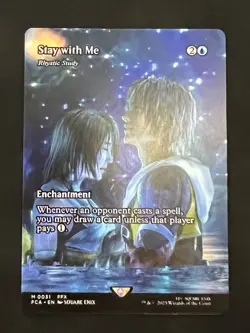 Magic The Gathering Stay with Me Rhystic Study Final Fantasy Regular MTG NM/M - Image 1