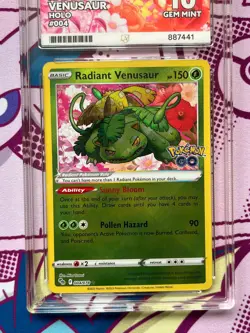 Pokemon TCG - Radiant Venusaur 004/078 - Pokemon GO - Graded - ACE 10 - #2 - Image 3